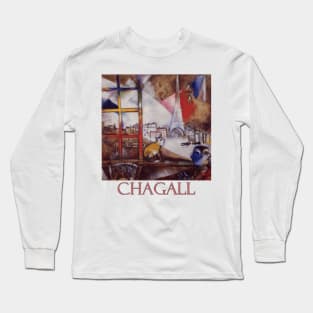 Paris Through the Window by Marc Chagall Long Sleeve T-Shirt